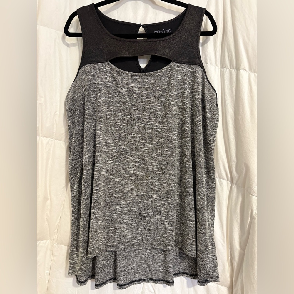 Front cutout tank top